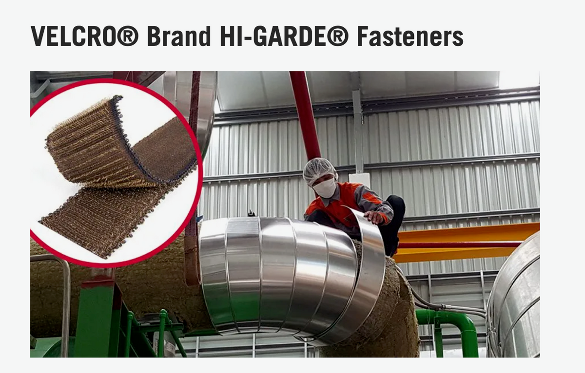 VELCRO® Brand HI-GARDE®: High Temp & Corrosion Resistant Stainless Steel Hook and Loop