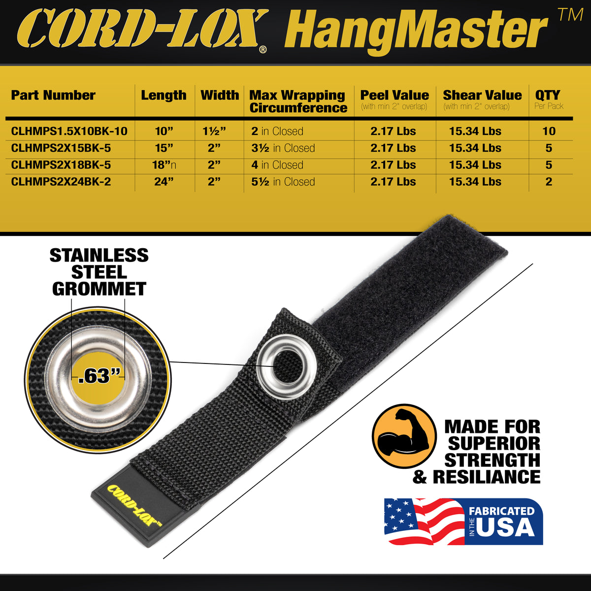 Cord-Lox® HangMaster™ (10, 5, 2 Pack)