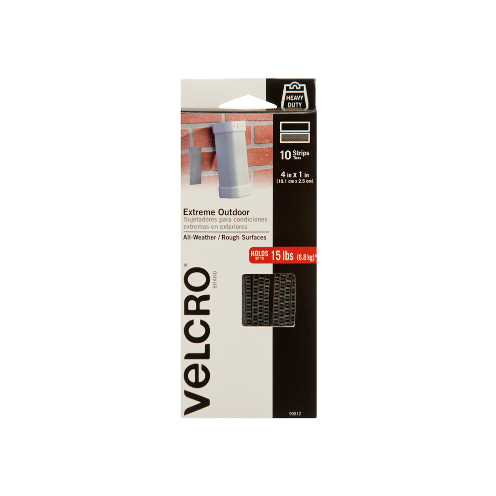 VELCRO® Brand Industrial Strength Extreme Hook and Loop Strips (10 Pac 